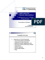 Lógica para Las Ciencias Informáticas: Computación en El Cálculo Proposicional