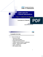 Lógica para Las Ciencias Informáticas: Clase 5: Cálculo de Predicados