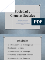 Sociedad y Ciencias Sociales: Carrera de Psicología Andrés García Silva Universidad de Aconcagua 2017