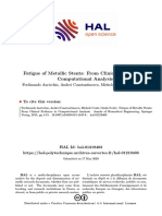 Fatigue of Metallic Stents: From Clinical Evidence To Computational Analysis