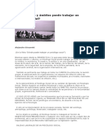 ¿En Qué Áreas y Ámbitos Puede Trabajar Un Psicólogo Social?: Alejandro Simonetti