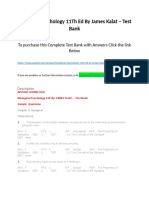 Biological Psychology 11Th Ed by James Kalat - Test Bank