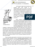 Detecting Biodynamic Signals - (Part I) by Michael Theroux - Borderlands (Vol. 52)