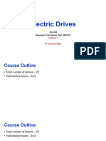 Electric Drives: ELL332 Semester II Academic Year 2022-23