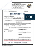 Fire Drill Certificate-Oma