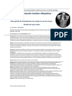 Escoliosis o Rotación Lumbar Otación Lumbar Idiopática Idiopática