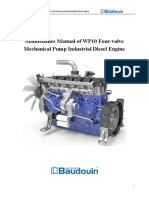 Maintenance Manual of WP10 Four-Valve Mechanical Pump Industrial Diesel Engine