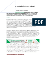 3 Técnicas de Sostenimiento en Minería Subterránea