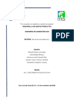 "Por Una Patria Con Sabiduría y Espíritu de Progreso": Desarrollo de Nuevos Productos Ingenieria en Administración