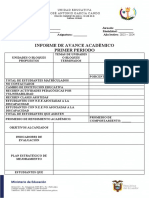 Informe de Avance Académico 2023-2024 Video