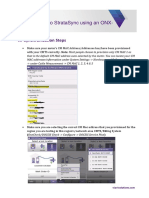RF Syncing To Stratasync Using An Onx-620/630