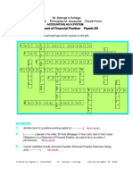 Statement of Financial Position Puzzle 2D: St. George's College CXC CSEC Principles of Accounts Fourth Form