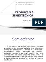 Introdução À Semiotecnica: Escola de Enfermagem Menino Jesus Curso Técnico de Enfermagem