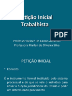 Petição Inicial Trabalhista