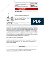 Analisis de Estupefacientes: Nombre Del Proceso: Nombre Del Documento