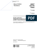 ISO 14062 Gestão Ambiental - Integração de Aspectos Ambientais No Projeto e Desenvolvimento Do Produto