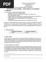 El Valor PH de Las Bebidas - ¿Cuán Ácido Es Mi Estómago? 1. Objetivos