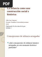 La Infancia Como Construcción Social e Histórica