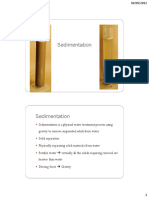 Sedimentation