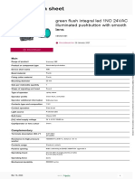 Product Data Sheet: Green Flush Integral Led 1NO 24VAC Illuminated Pushbutton With Smooth Lens