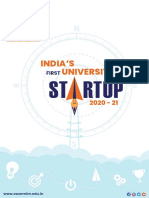 India'S University: FOR First