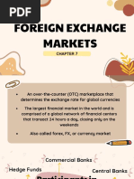 Chapter 7 Foreign Exchange Markets