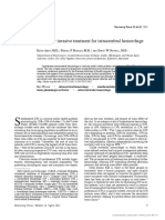 Minimally Invasive Treatment For Intracerebral Hemorrhage: E A, M.D., F. H, M.D., D W. N, M.D