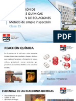 Clase 25. Diapositivas - Clasificación de Reacciones e Igualación de Ecuaciones