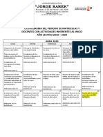 Cronograma 200 Dias Laborados 2019 2020