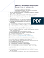 Ce Sont 50 Affirmations Matinales Puissantes Pour Augmenter Votre Confiance Et Votre Succès