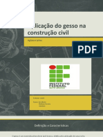 Aplicação Do Gesso Na Construção Civil