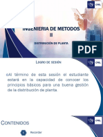 Ingenieria de Metodos II: Distribución de Planta