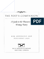 The Poet's Companion - A Guide To The Pleasures of Writing Poetry - GPG