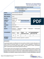 Dirección Distrital 14D05 - Salud: Indicar Medidas para Prevenir Patologia Gastrointestinal