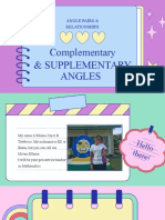 Lesson 1 - Congruent Angles and Angle Bisector, and Complementary and Supplementary Angles