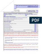 Formulario Vacio PROYECCION DE GASTOS PERSONALES 2023.