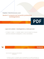 Sesión 2: Proyecto de Formación Profesional Autodiagnóstico: Asignatura: Desarrollo Personal y Social