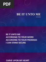 Be It Unto Me: Don Moen