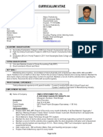 Curriculum Vitae: Personal Profile