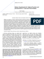 Sports Foods and Dietary Supplements For Optimal Function and Performance Enhancement in Track-and-Field Athletes