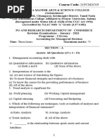 I M.com Accounting For Managerial Decision