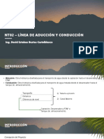 Nt02 - Línea de Aducción Y Conducción: Ing. David Esteban Bustos Castelblanco