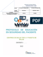 9 Educacion en Seguridad Del Paciente 2022 Aph