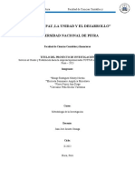 PROYECTO FINAL METODOLOGÍA DE LA INVESTIGACION Trabajo Revisar Porfavor