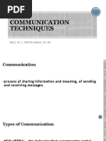 Communication Techniques