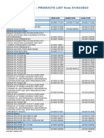 P&G UK/ROI - PRODUCTS LIST From 01/02/2023: Pack Description Item Gtin Inner Gtin Case Gtin