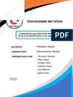 La Importancia Que Ejercen Las Herramientas y Técnicas de Planificación en Las Organizaciones.