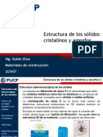 Estructura de Los Sólidos Cristalinos y Amorfos