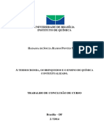 A Termocromia, Os Brinquedos e o Ensino de Química Contextualizado.