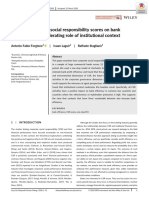 Effect of Corporate Social Responsibility Scores On Bank Efficiency: The Moderating Role of Institutional Context